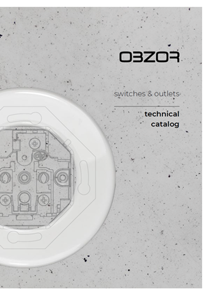 Technical catalog OBZOR Home switches and outlets 2020