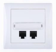 Set ELEGANT - Communication socket, Cat. 6 shielded (classic)